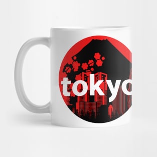 Japan Tokyo Skyline Graphic Mug